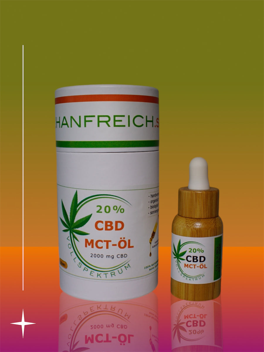 Premium 20% Vollspektrum MCT-CBD-Öl (Tropfen)